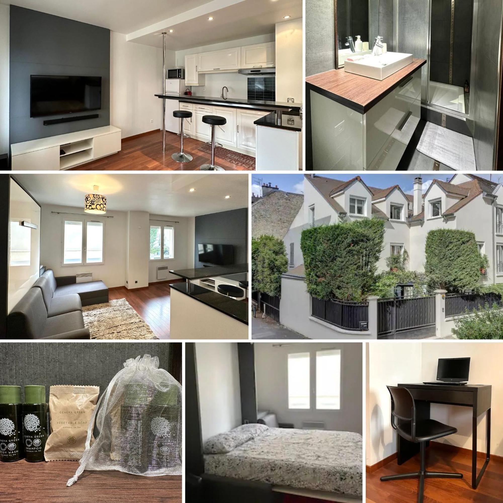 L'Athos - Appartement Equipe - Entre Paris Et Versailles - Haut Debit Garches 외부 사진